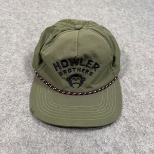 Howler Bros Brothers Camp Green Unstructured Snapback Hat Cap Men's One Size
